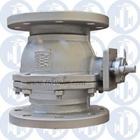 تصویر شیر توپی فلنچ دار ball valve 