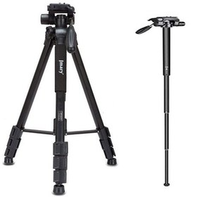 تصویر سه پایه جیماری همراه ریموت و هولدر موبایل Jmary KP-2254 Tripod Black 