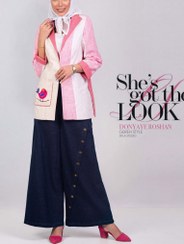 تصویر ست کت و شلوار ( جین ) گره استایل طرح اشی مشی 