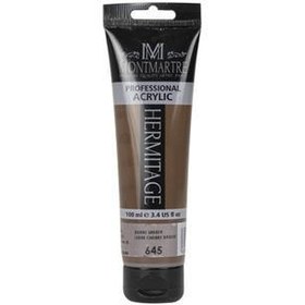 تصویر رنگ اکریلیک 100 میل Burnt Umber 645 