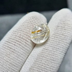 تصویر نگین سنگ طبیعی توپاز سفید معدنی ۷/۳ قیراط کد : 33994 