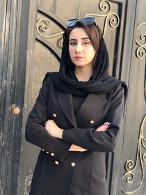 تصویر کت زنانه مدل شش دکمه طرح پادیز جنس کرپ مازراتی 