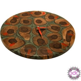 تصویر ساعت چوب و رزین 