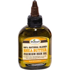 تصویر روغن طبیعی شی باتر دیفیل مناسب موهای خشک و آسیب دیده DIFEEL PREMIUM NATURAL HAIR OIL(SHEA BUTTER) 75ml