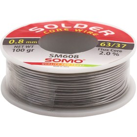 تصویر سیم لحیم سومو 0.8 میلیمتر 100 گرم مدل SOMO SM608 solder wire