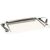 تصویر سینی مستطیل متوسط نقره ای Waveساده ریور کد 1237 