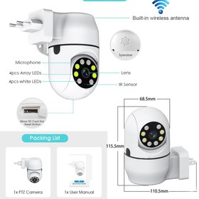 تصویر دوربین چرخشی نصب آسان wifi smart net camera