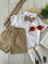 تصویر ست پوشاک مجلسی پسرانه چهار تکه 