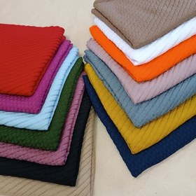 تصویر شال پلیسه صدفی پاییزه 