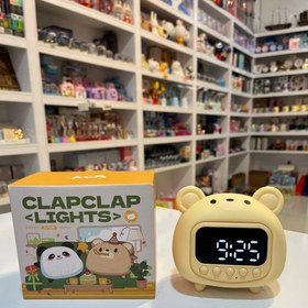 تصویر ساعت دیجیتال و چراغ خواب شارژی 