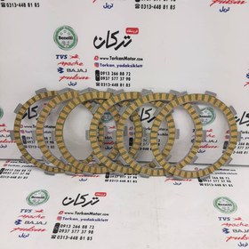 تصویر صفحه کلاچ موتور پالس 180 UG4 ( بدون هندل ، زین دو تکه ) هندی صفحه کوچک 6عددی 