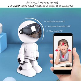 تصویر دوربین امنیتی مدل رباتی 