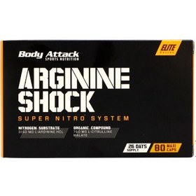 تصویر آرژنین شوک بادی اتک 80 عددی BODY ATTACK Arginine Shock 