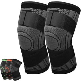 تصویر Ofrdncy 2 قطعه آستین زانو - ارسال 20 روز کاری Ofrdncy 2 pieces Knee Sleeve, Knee Pads Compression Fit Support -for Running/Weightlifting/Cycling/Tennis Knee Discomfort, Knee Support Compression Sleeve(M)