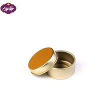 تصویر قوطی فلزی طلایی قطر 4.5 با ارتفاع 2 (پک 25 عددی) 