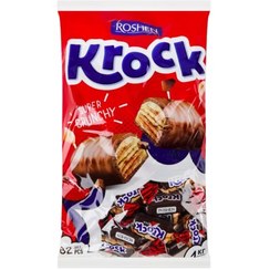 تصویر شکلات روشن کراک با مغز کرم بادام زمینی Roshen Krock بسته 1 کیلویی 