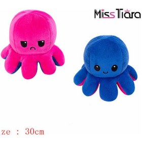 تصویر عروسک پولیشی اختاپوس 30 سانتی‌متر برند misstiara Octopus Plush Animal 30cm