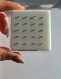 تصویر پیرسینگ بینی ، جنس نقره 