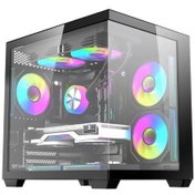 تصویر کیس کامپیوتر دارک فلش مدل B275 ARGB Mid Tower مشکی Dark Flash B275 ARGB Mid Tower Black Computer Case