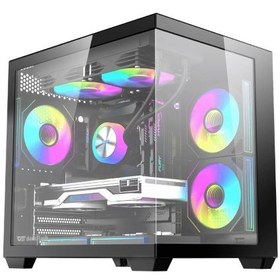 تصویر کیس کامپیوتر دارک فلش مدل B275 ARGB Mid Tower مشکی Dark Flash B275 ARGB Mid Tower Black Computer Case