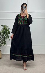 تصویر پیراهن زنانه تافته گلدوزی سایز ۳۸ تا ۴۸ 