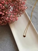 تصویر گردنبند استیل قلب طلایی Golden Heart Stainless Steel Necklace