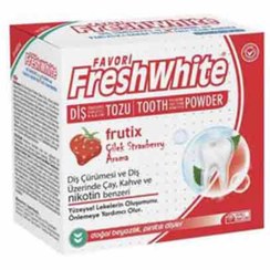 تصویر پودر جرم گیر و سفید کننده دندان FRESH WHITE FRESH WHITE