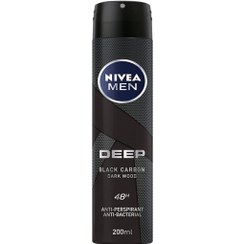 تصویر اسپری دئودورانت مردانه نیوا دیپ حجم 150 میل Nivea Deep Deodorant Spray For Men 150ml