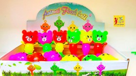 تصویر پک عمده کارتنی یویو خرسی چراغدار و سوت دار 360عددی 