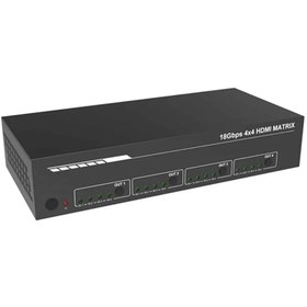 تصویر ماتریکس سوئیچ 4 در 4 HDMI v2.0 با کیفیت 4K فرانت FN-V244 