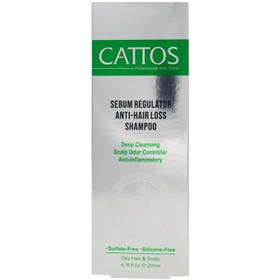 تصویر شامپو تقویت کننده و ضد ریزش مناسب موهای چرب 200میل کاتوس Cattos Revitalizing Anti Hair Loss Shampoo For Oily Hair 200ml