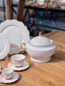 تصویر ست سرویس غذاخوری چینی ترک Outstanding Flower 