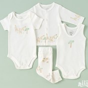 تصویر ست ۱۳ تکه نیلی طرح جنگل nili