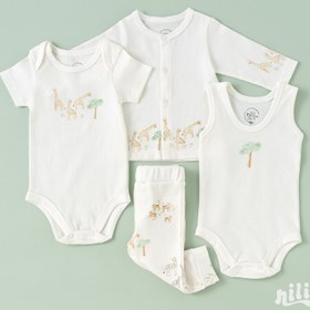 تصویر ست ۱۳ تکه نیلی طرح جنگل nili