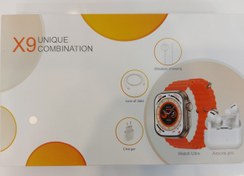 تصویر پک X9 Unique Combination ساعت هوشمند اولترا همراه ایرپاد بلوتوثی پرو ا Unique Combination X9 (whit Smartwatch, airpods, charger) Unique Combination X9 (whit Smartwatch, airpods, charger)