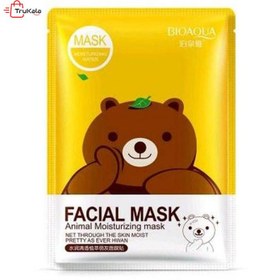 تصویر ماسک صورت ورقه ای مرطوب کننده طرح خرس 30گرمی بیوآکوا ا Bioaqua Moisturizing Facial Mask 30gr Bioaqua Moisturizing Facial Mask 30gr