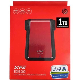 تصویر هارد اکسترنال ای دیتا ظرفیت یک ترا بایت USB 3.2 مدل ADATA XPG EX500 