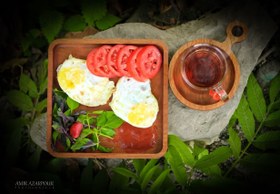 تصویر بشقاب مربعی مدل شید 