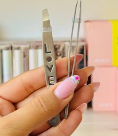 تصویر موچین طرح لاو استیل 