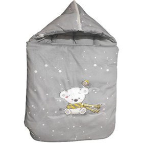 تصویر قنداق طرح خرس کد 110 - طوسی 