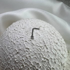 تصویر پیرسینگ بینی ال (L) سایز 2mm کد 306 