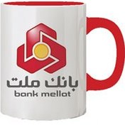 تصویر ماگ تبلیغاتی دسته و داخل رنگی با چاپ 