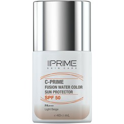 تصویر ضدآفتاب فیوژن واتر بژ روشن .بژ طبیعی حاوی ویتامین SPF50 C پرایم - بژ روشن PRiME