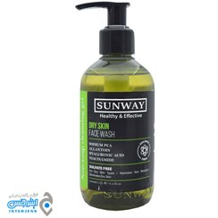 تصویر ژل شستشو صورت مناسب پوست خشک حجم 250 میلی لیتر سان وی Sunway Dry Skin Face Wash 250 ml