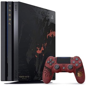 تصویر کنسول بازی سونی PS4 Pro Monster Hunter World | حافظه 1 ترابایت PlayStation 4 Pro 1TB Bundle Monster Hunter World Limited Edition