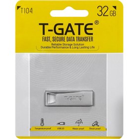 تصویر فلش مموری تی گیت مدل T104 ظرفیت 32 گیگابایت FLASH MEMORY T-GATE 32GB T104