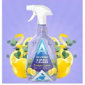 تصویر اسپری شیشه پاک کن استونیش حجم 750 میلی لیتر ا Astonish Glass Cleaner 750ml Sprayلیمویی معطر 