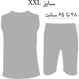 تصویر ست تاپ و شلوارک مردانه مدل BOX کد 104 