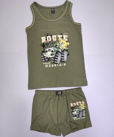 تصویر رکابی و شورت ست بچگانه پسرانه آلتون کد 6090 Altun Tank Top, Short, Set For Children's, Code 6090