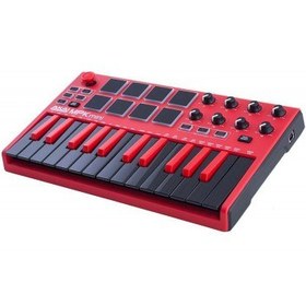 تصویر میدی کنترلر AKAI MPK Mini MKII RED AKAI MPK Mini MKII RED